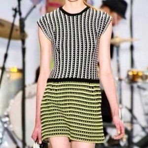 Nanette Lapore Retro Inspired Runway Ready Wear Knit Dress